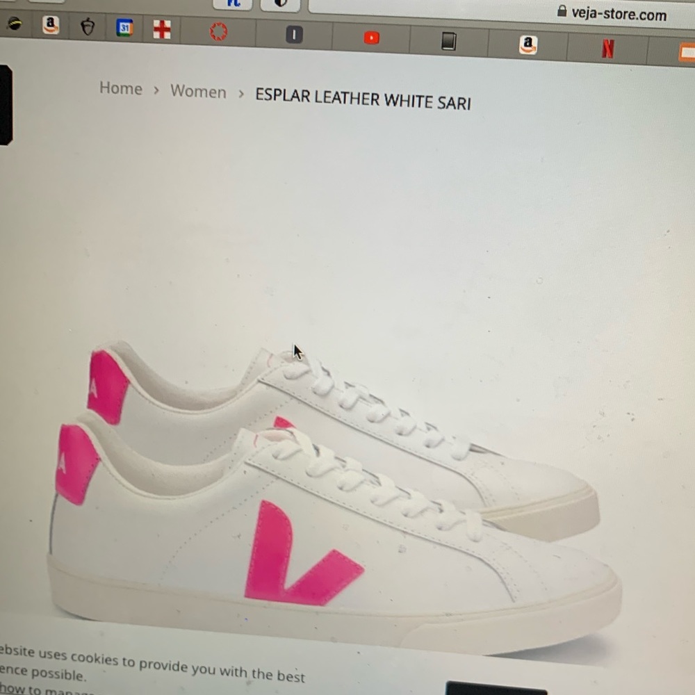 ISO: Vera esplar leather white sari in hot pink